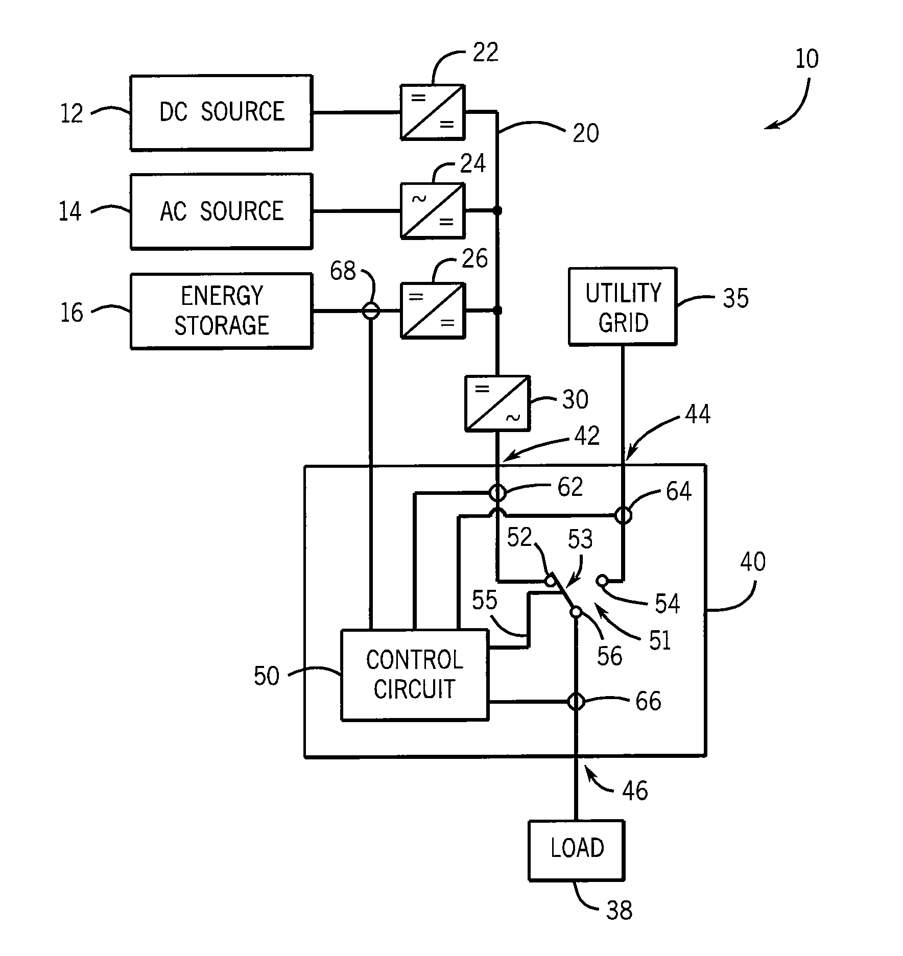 Transfer Switch For Automatically Switching Between Alternative Energy Source And Utility Grid