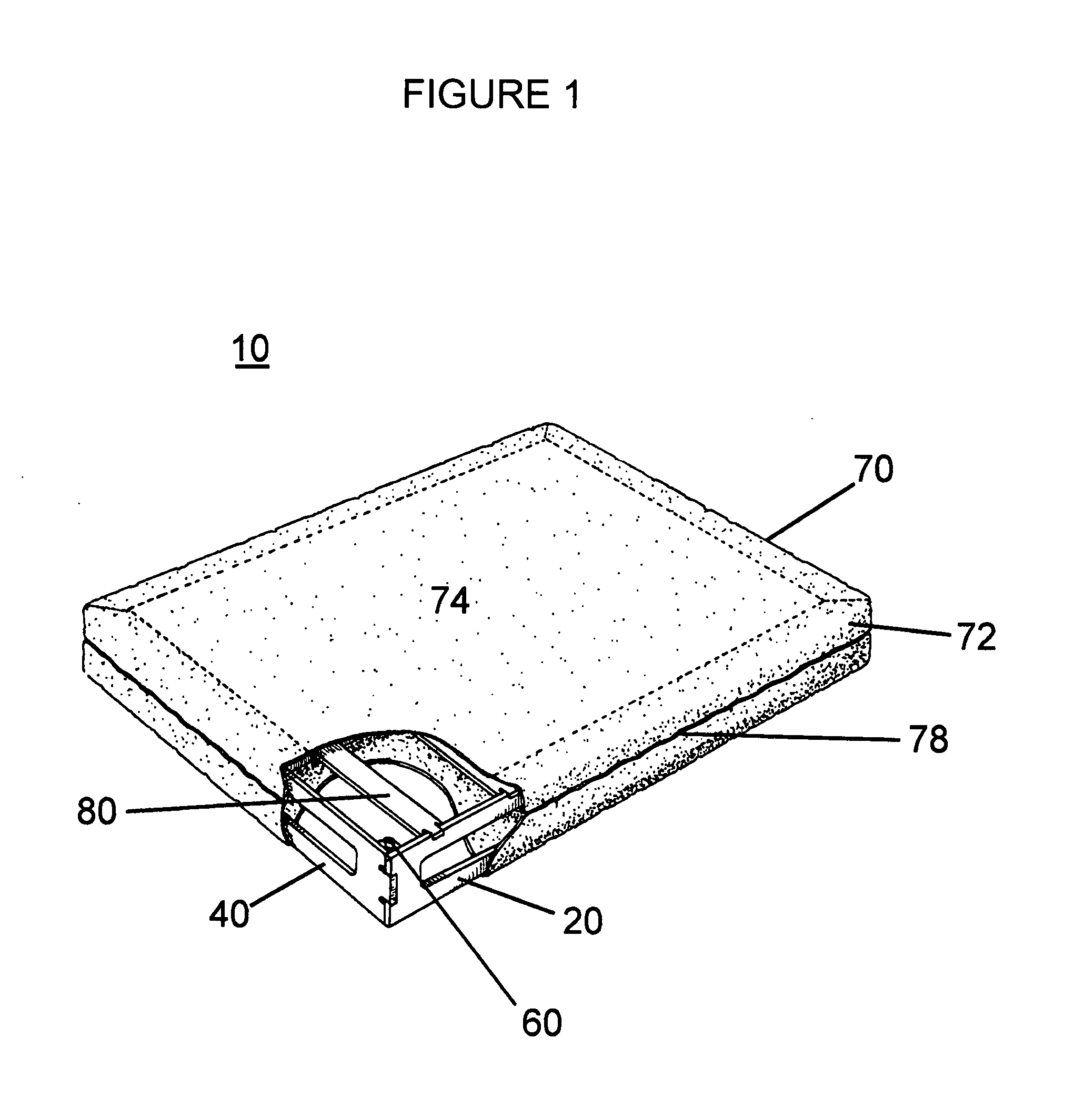 Knockdown bed foundation