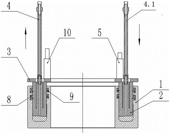 Foundation pile self-balance detection device with internal grouting function