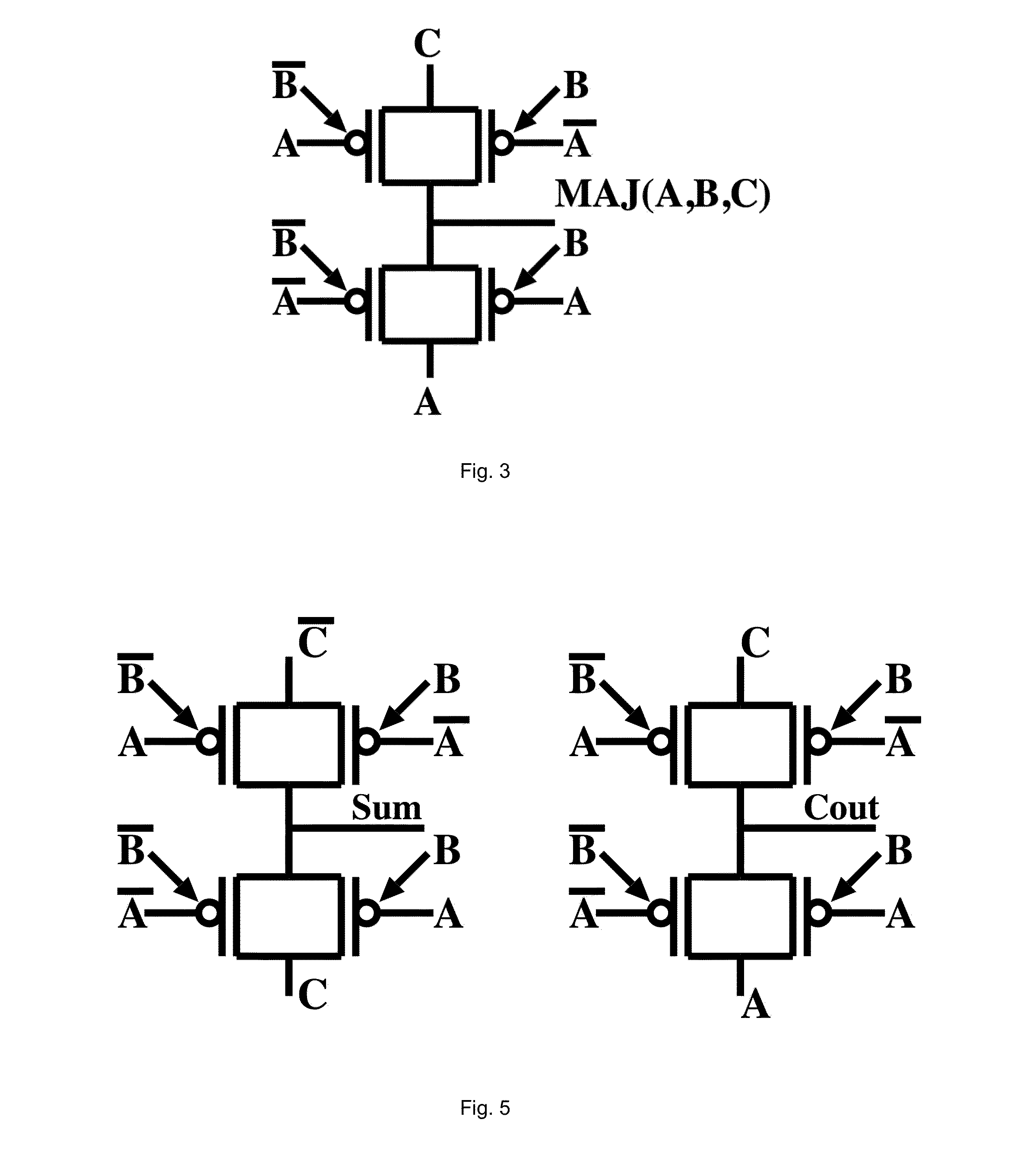 Controllable polarity FET based arithmetic and differential logic