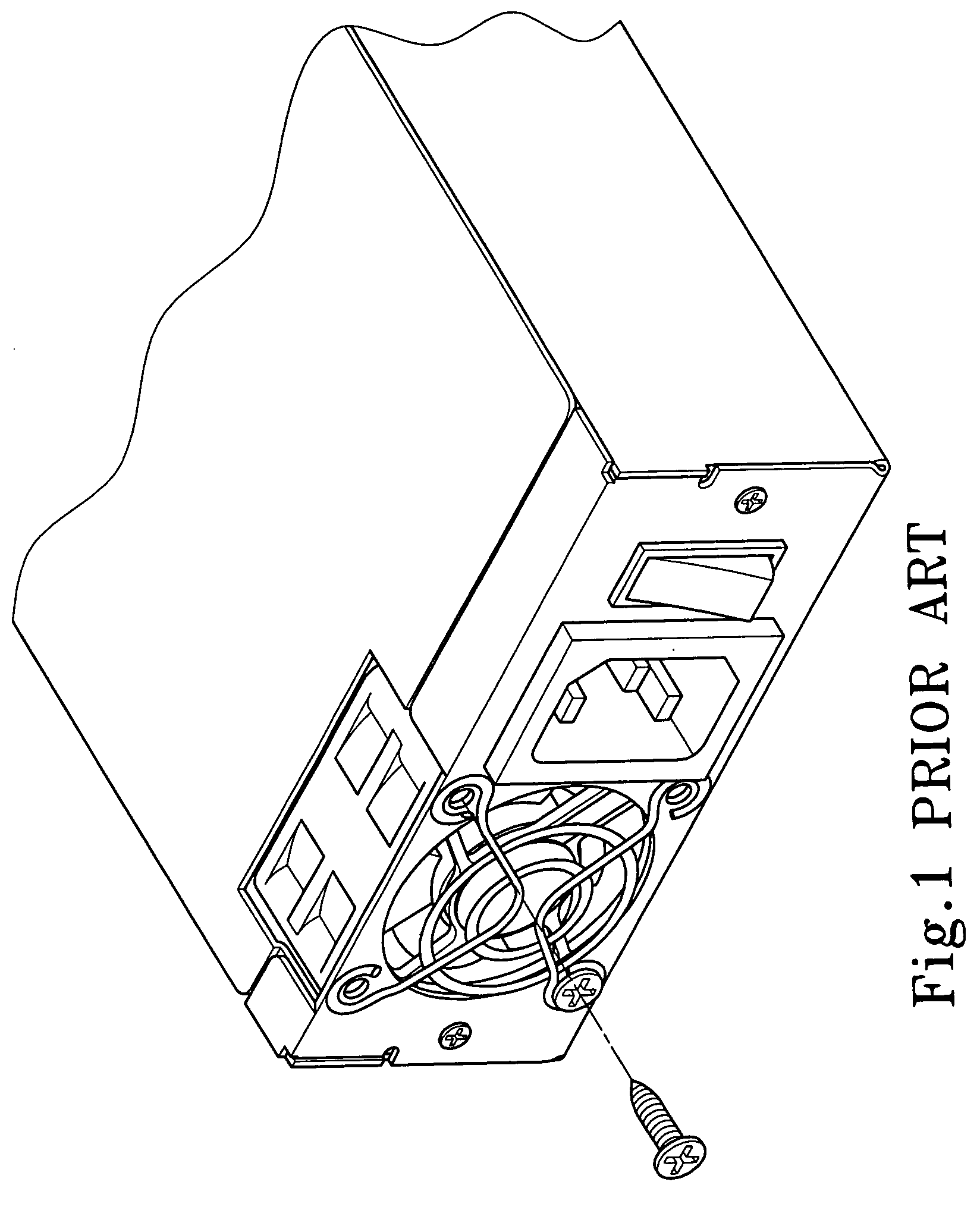 Fan assembly for a power supply