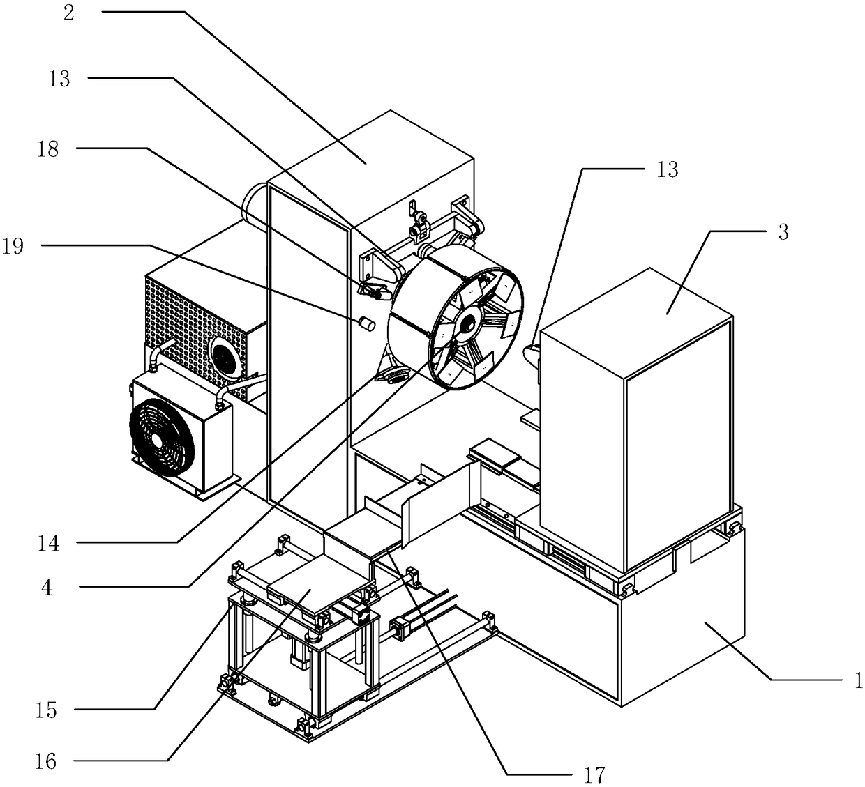 Hair dryer flanging roll round machine