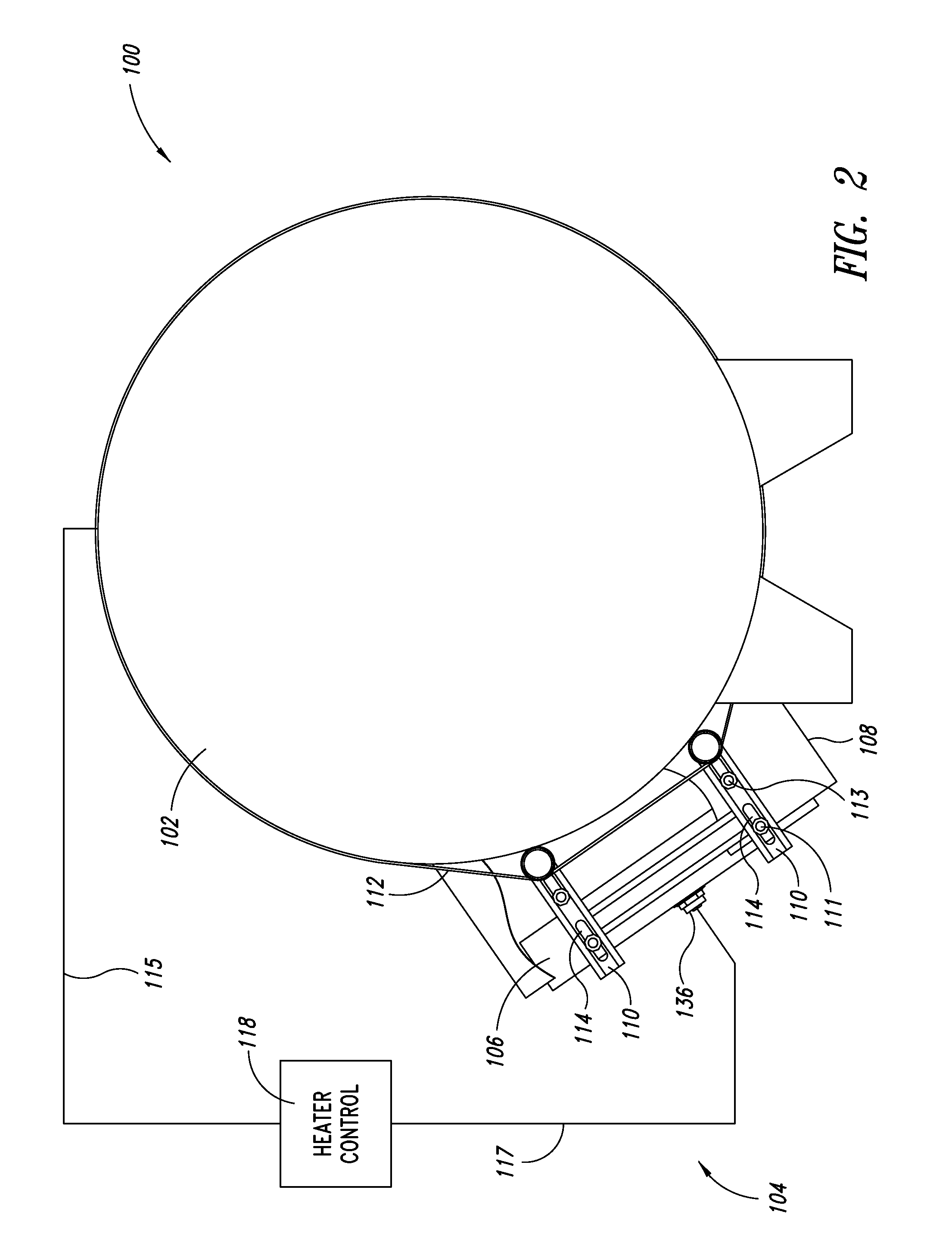 Heater for liquefied petroleum gas storage tank