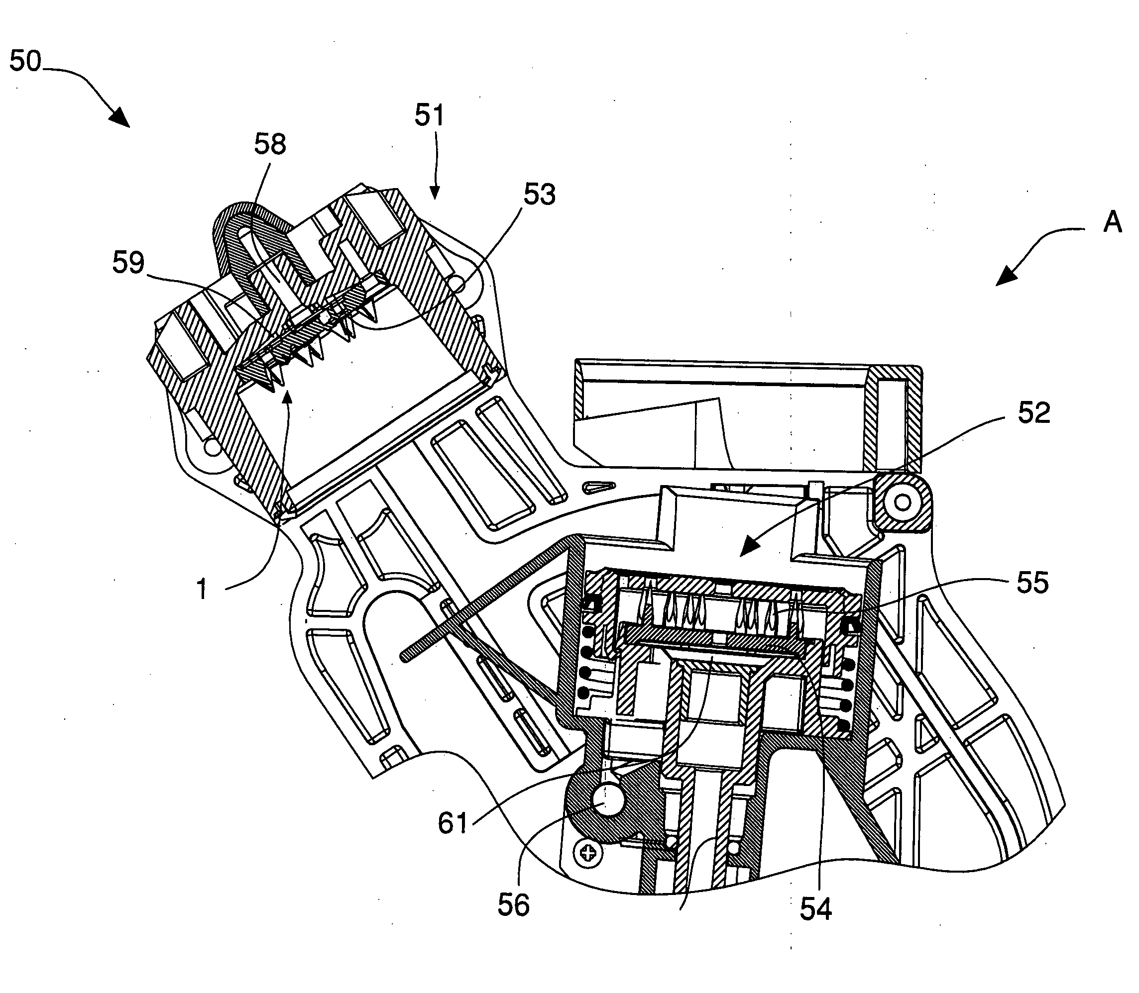 Device for perforating portioned capsules