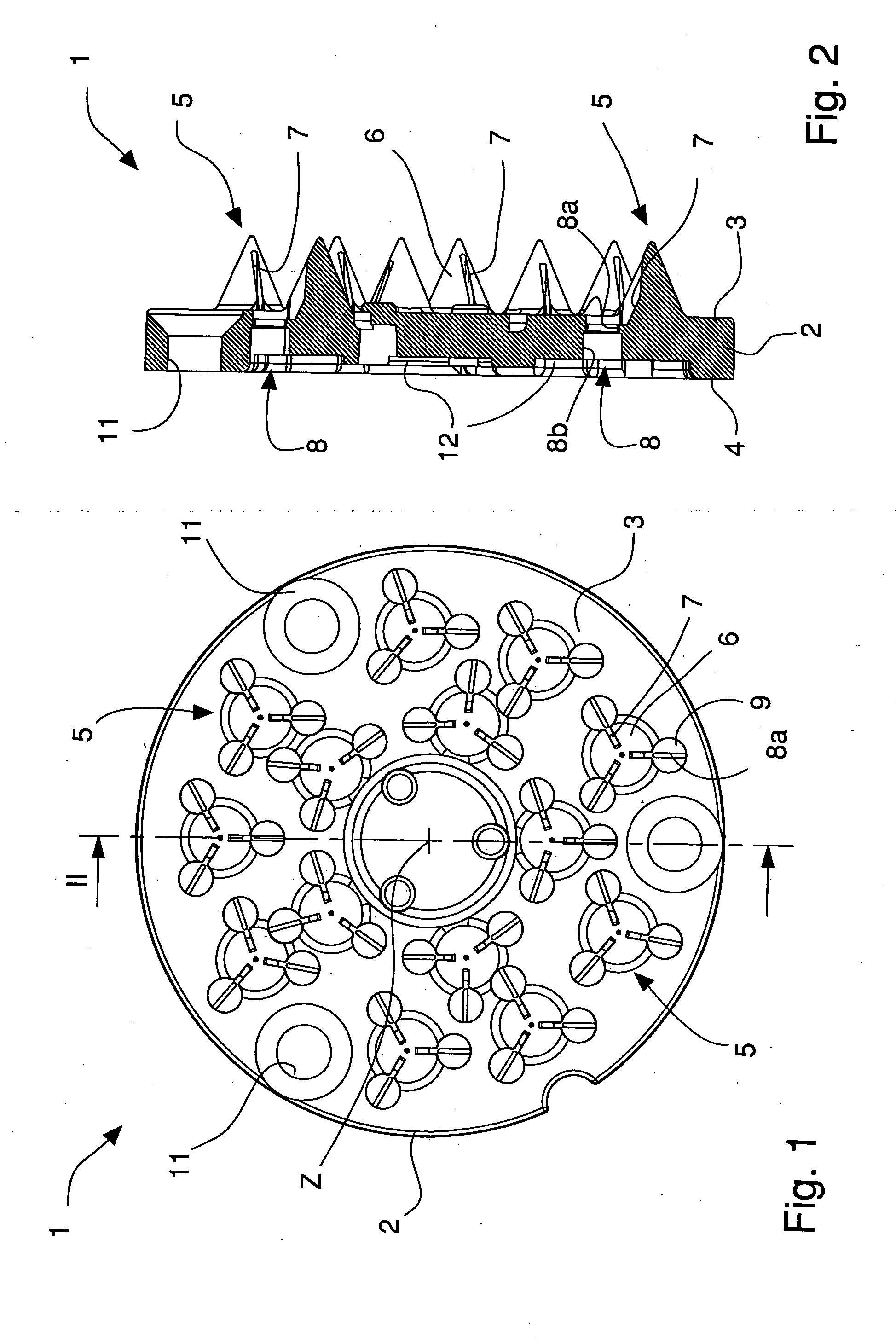 Device for perforating portioned capsules