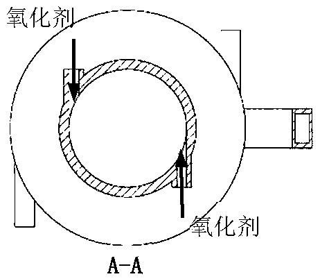 Biomass liquid fuel and metal particle co-combustion staged swirl combustion device