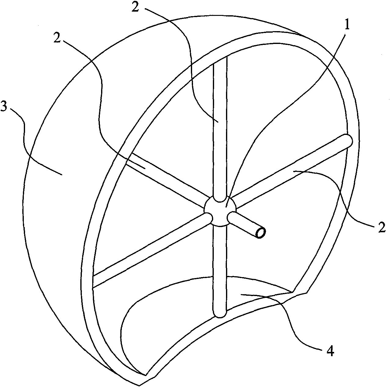 An inflatable inflatable satellite that can be inflated and deployed in orbit