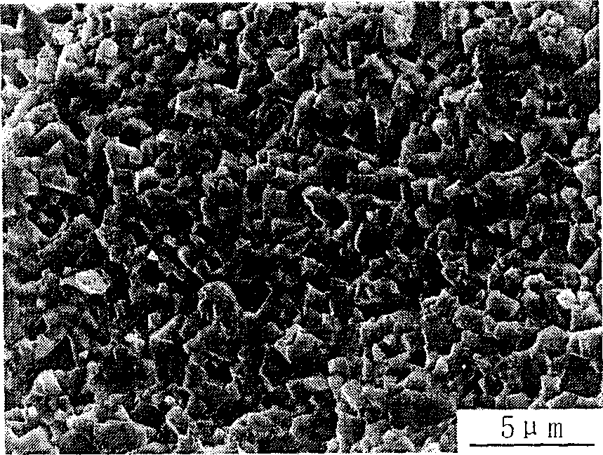 In-situ synthetic method for WC-Co hard alloy