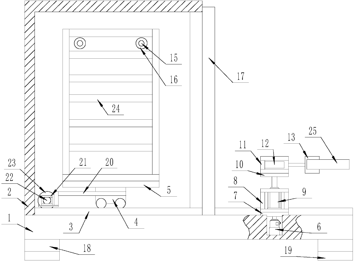 Dried vegetable sterilizing device