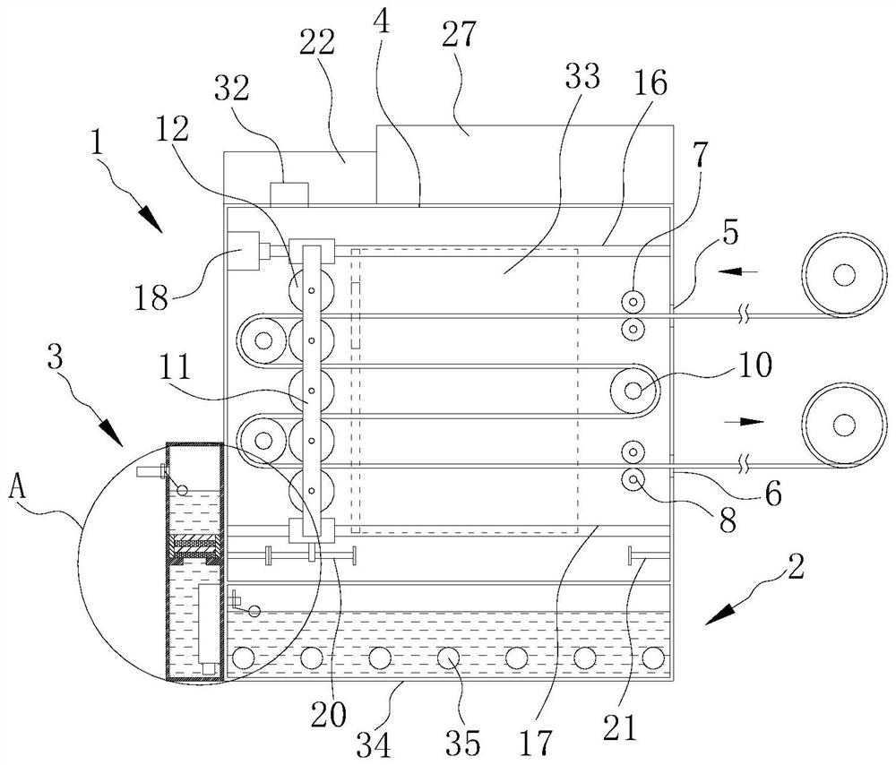 A textile steam cleaning device