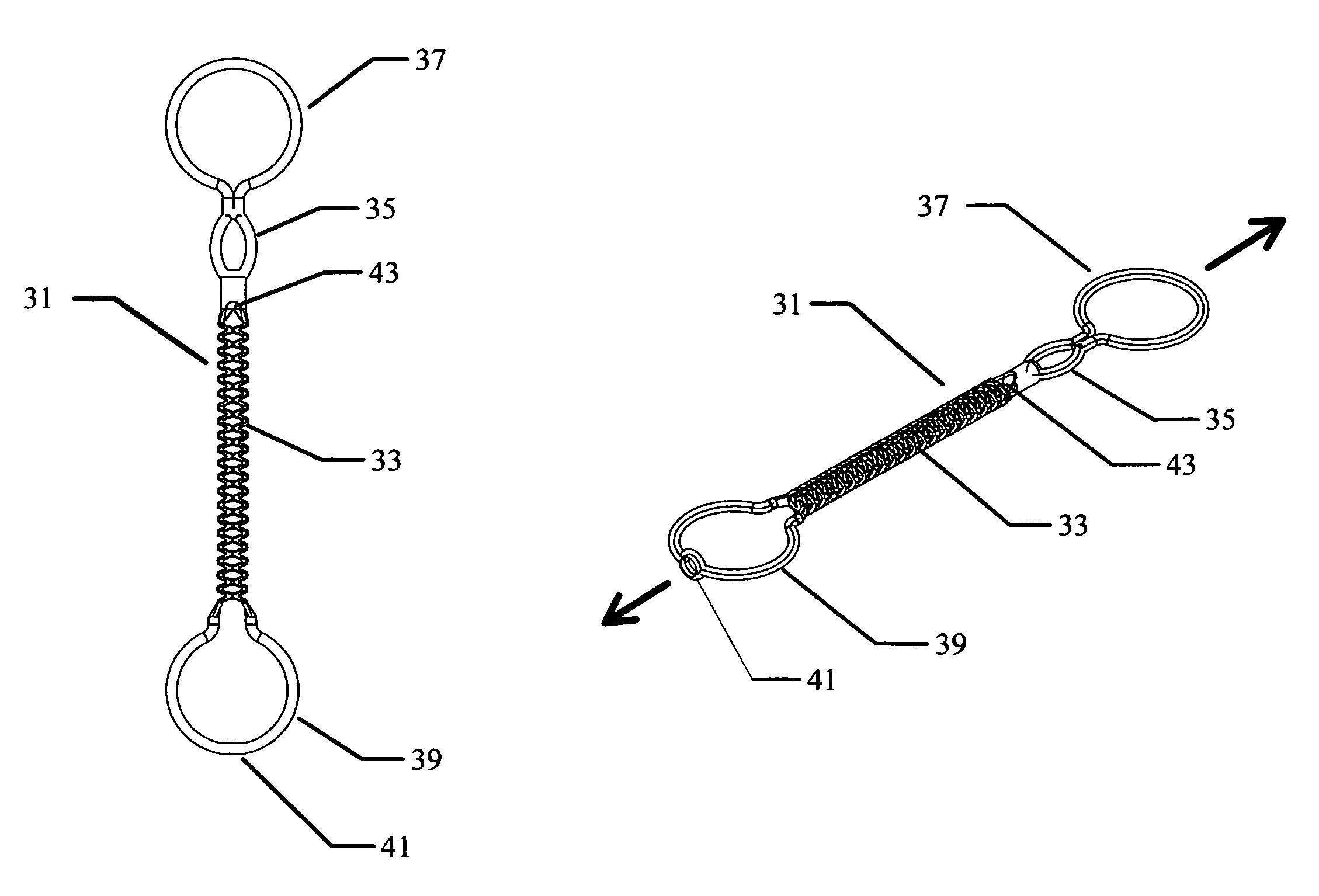 Flyline connecting device