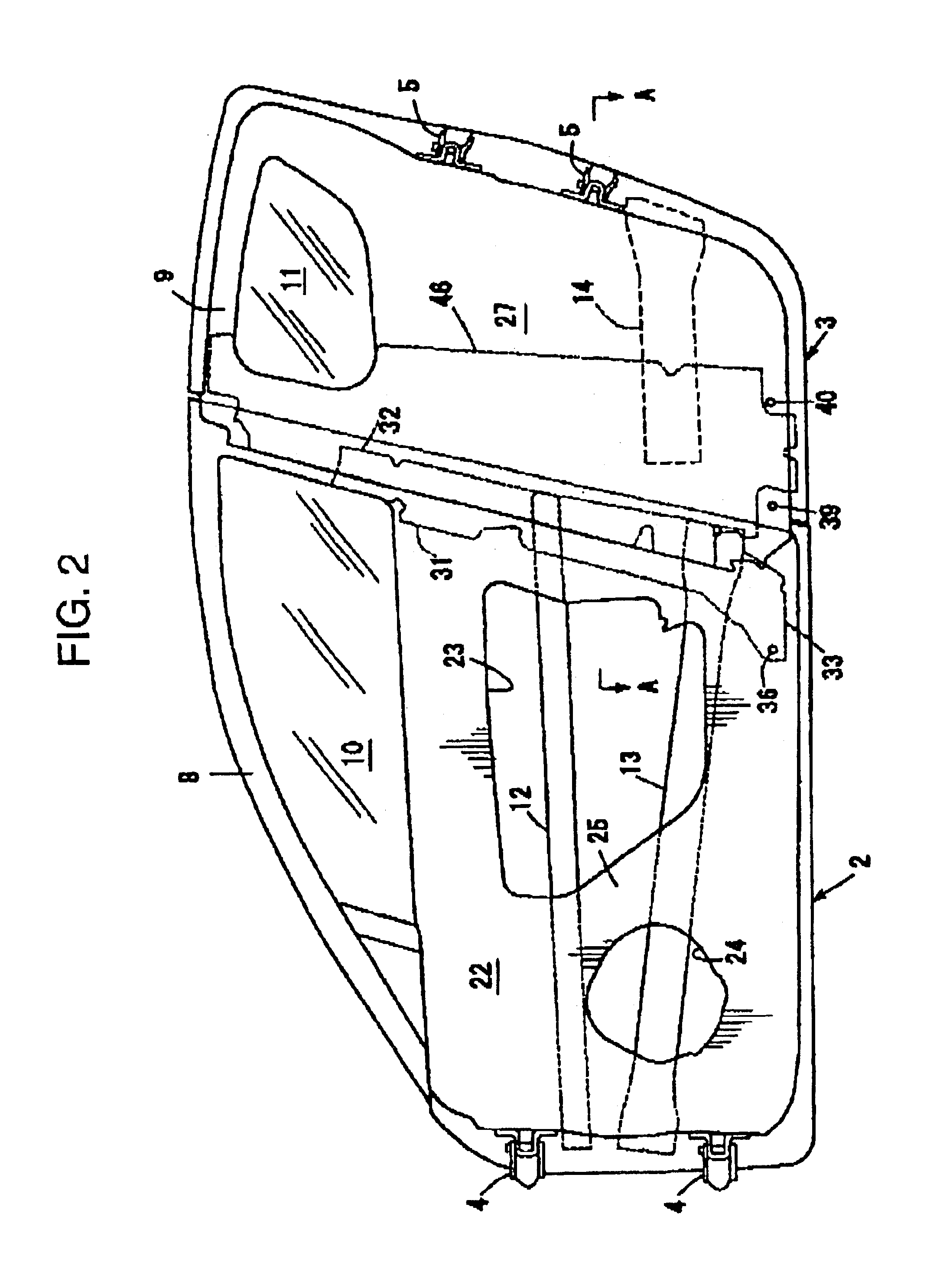 Vehicle side-door structure