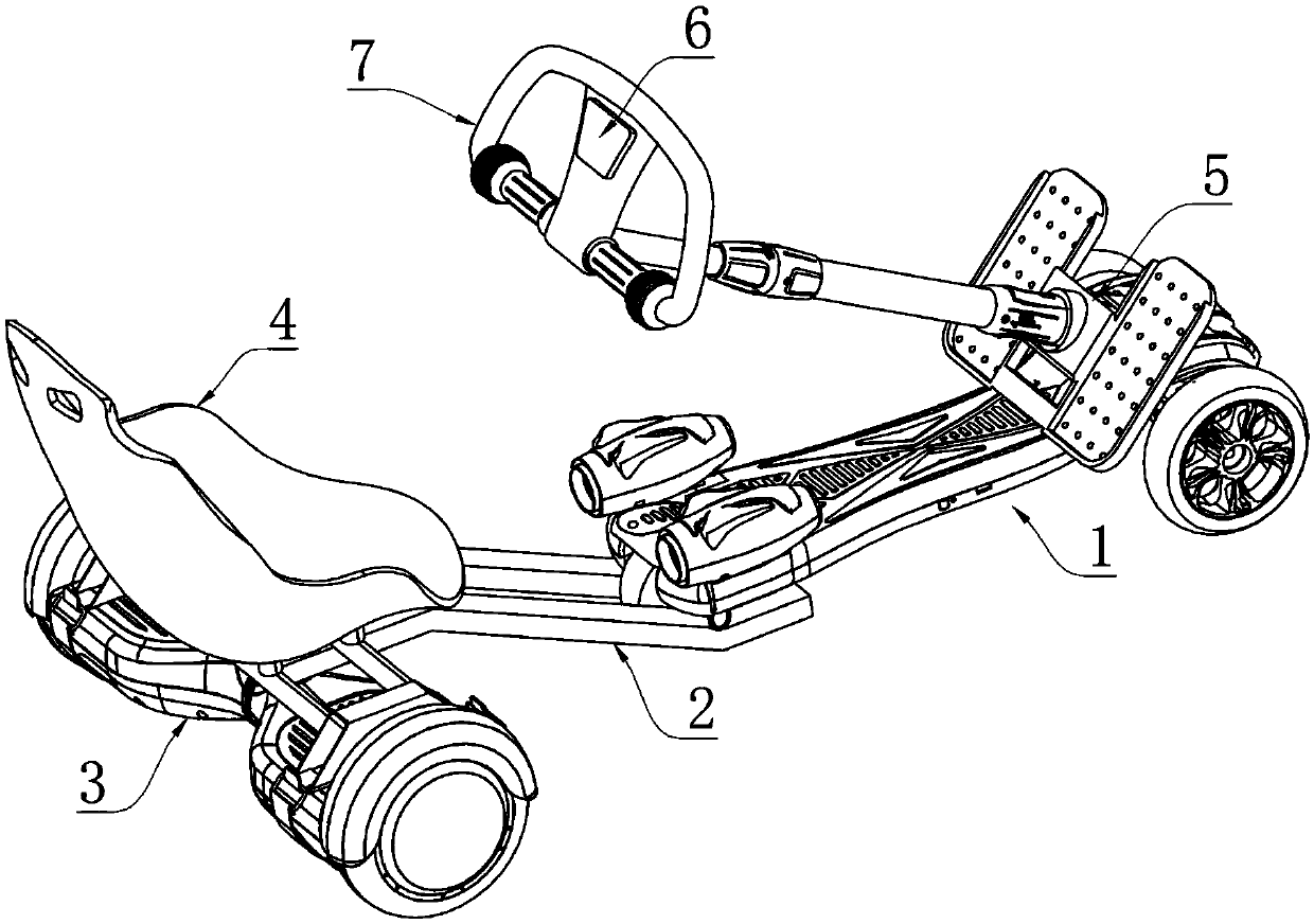 Detachable go-kart like kid scooter