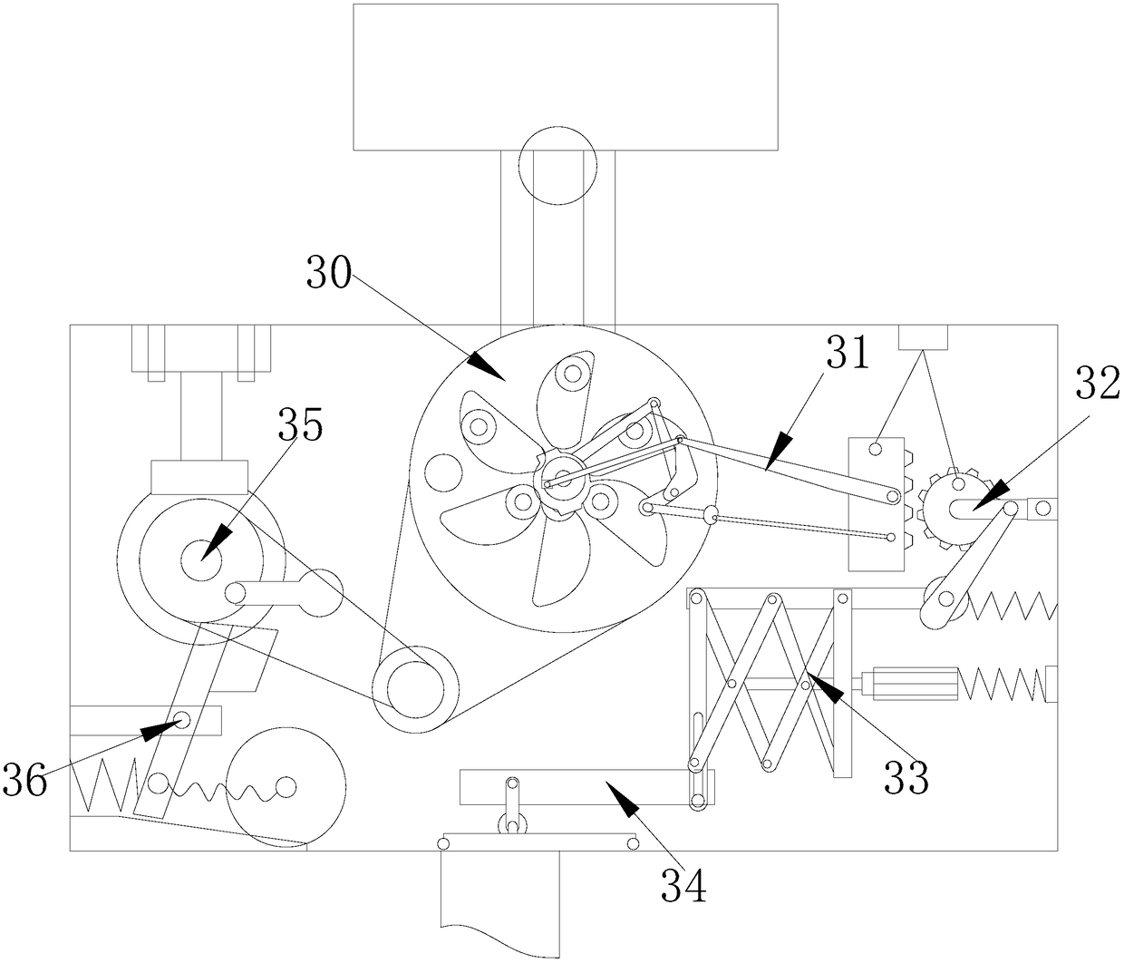 Battery carbon dust feeding device