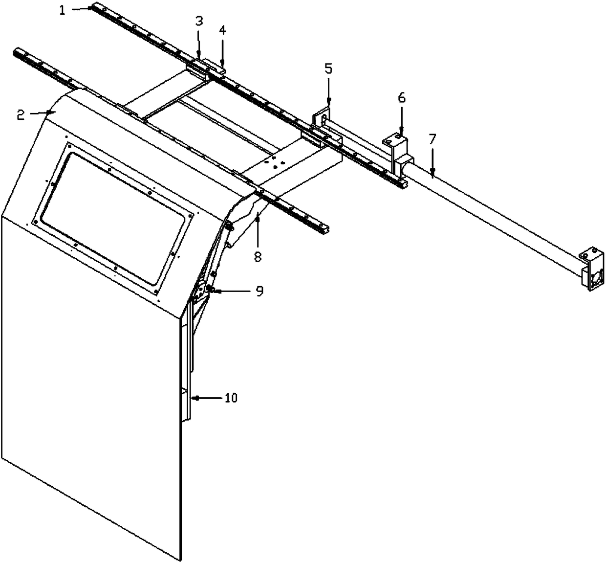 Wire twisting machine and automatic opening and closing door thereof