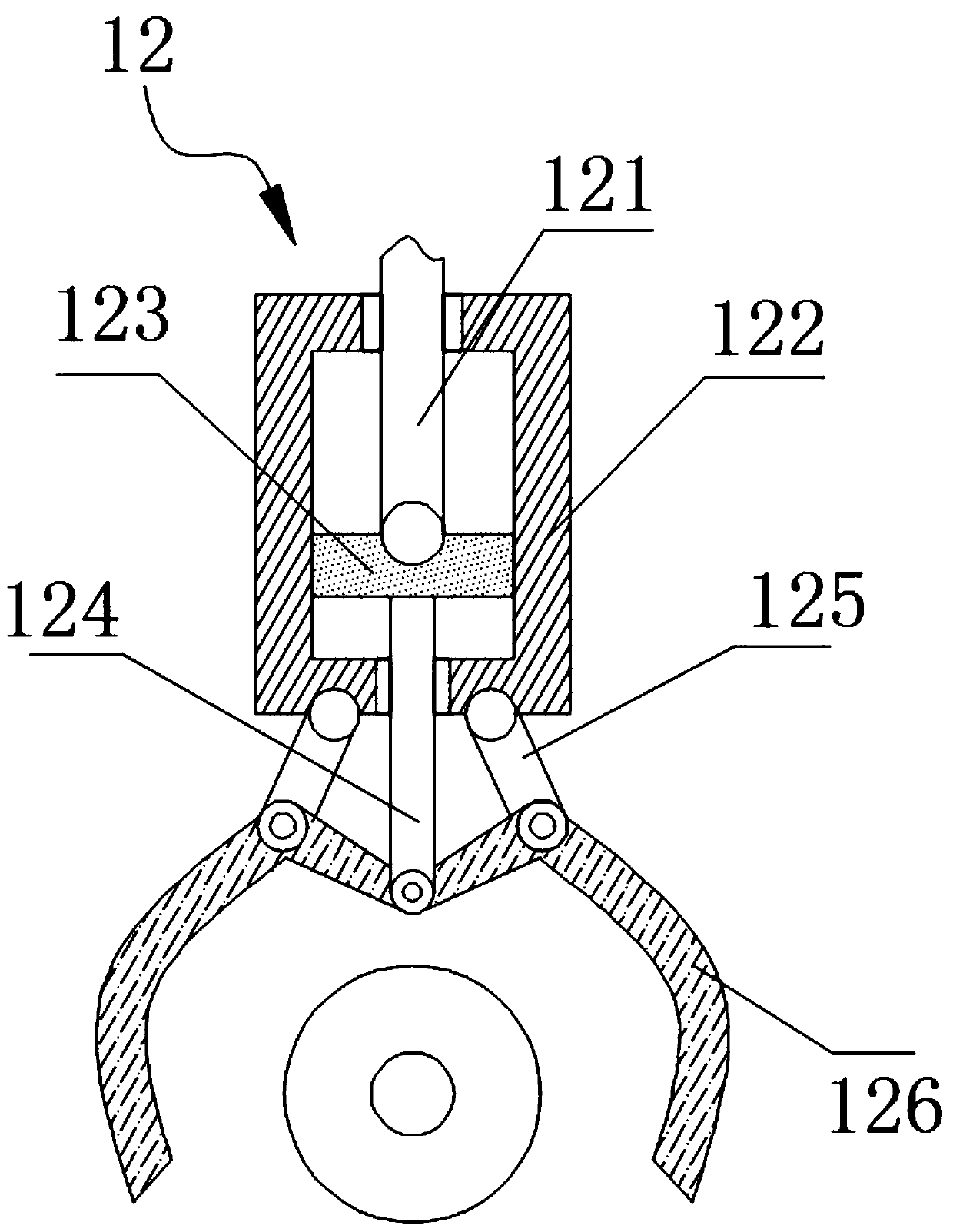 A cutting device for cable processing with fixed function