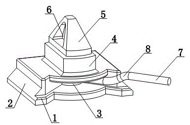 A step-type moving head lamp holder