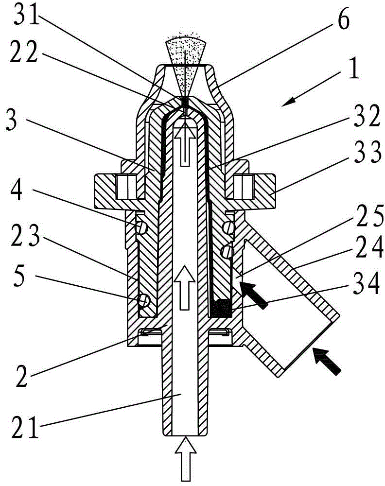 A nasal lavage device with an openable and closable spray head