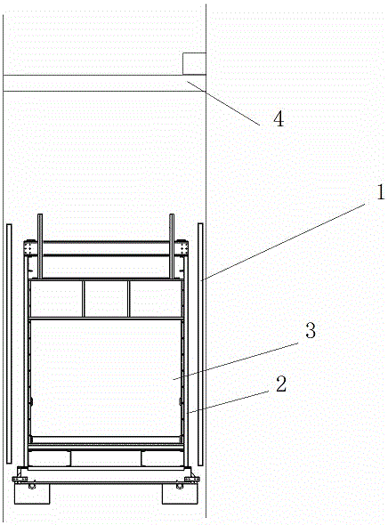 Large-tonnage automobile loading elevator