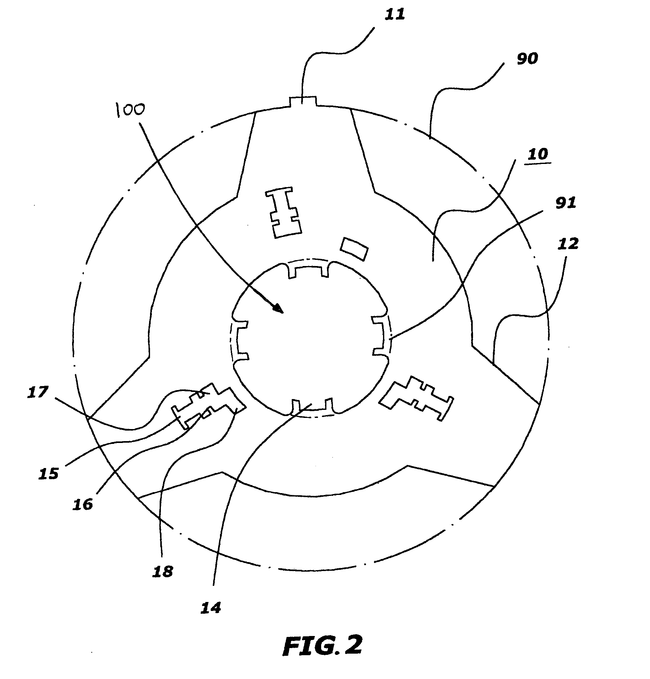 Charge tube end plate