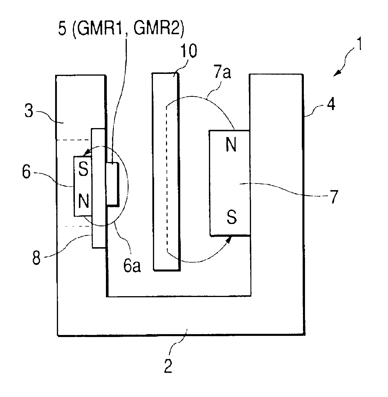 Magnetic switch capable of instantaneous switching of an output signal and magnetic sensor