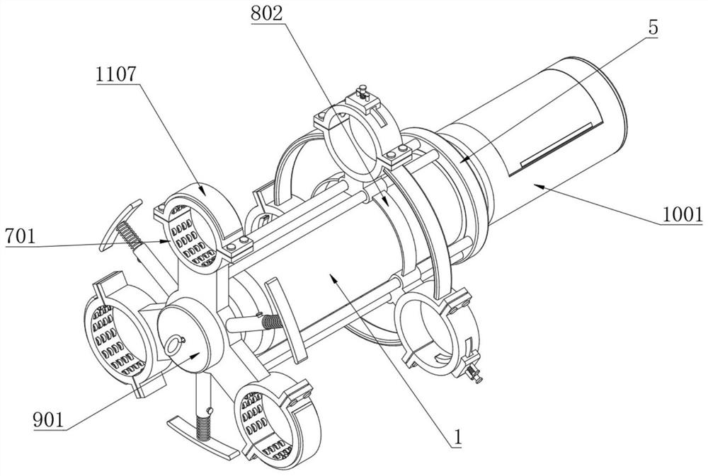 A rapid stripping device and method for testing outer sheath of cable