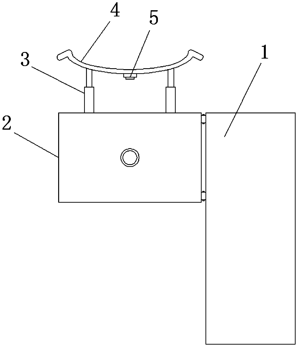 Pedestal pan auxiliary device for elderly people nursing