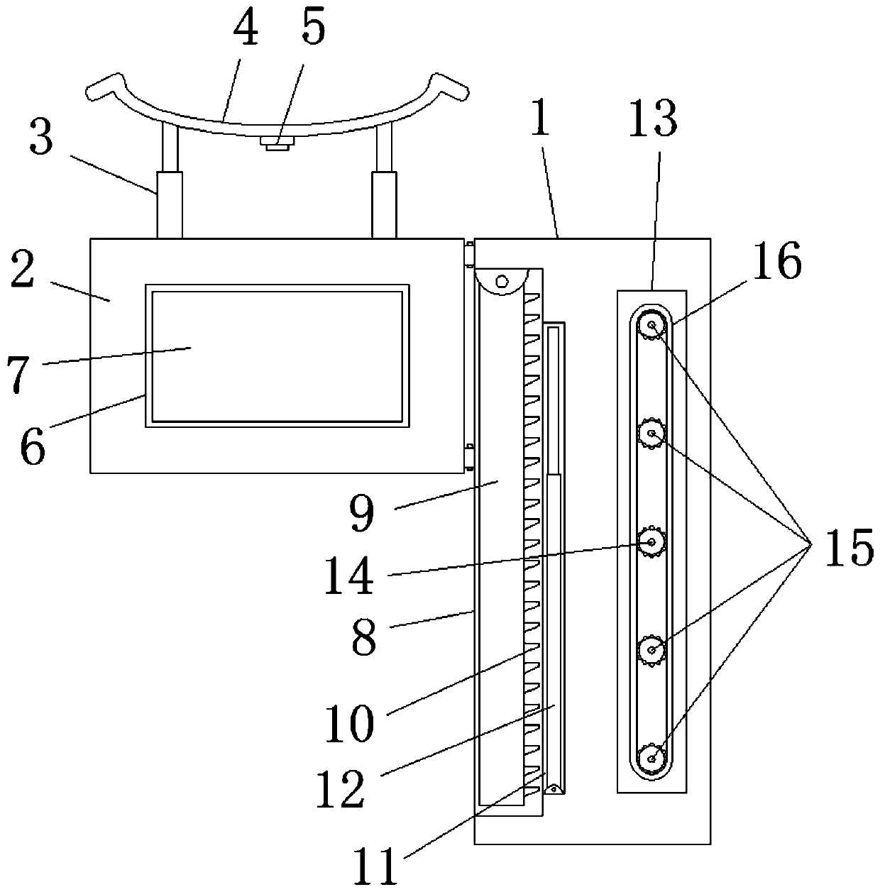 Pedestal pan auxiliary device for elderly people nursing