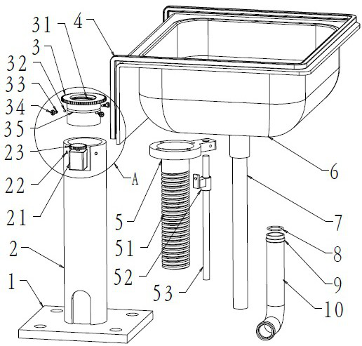 Liftable dish washing plate