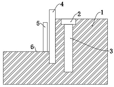 Foundation pit pre-embedded type double-liquid grouting leaking stoppage device