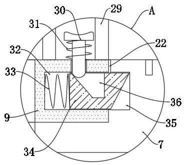 Foundation pit pre-embedded type double-liquid grouting leaking stoppage device