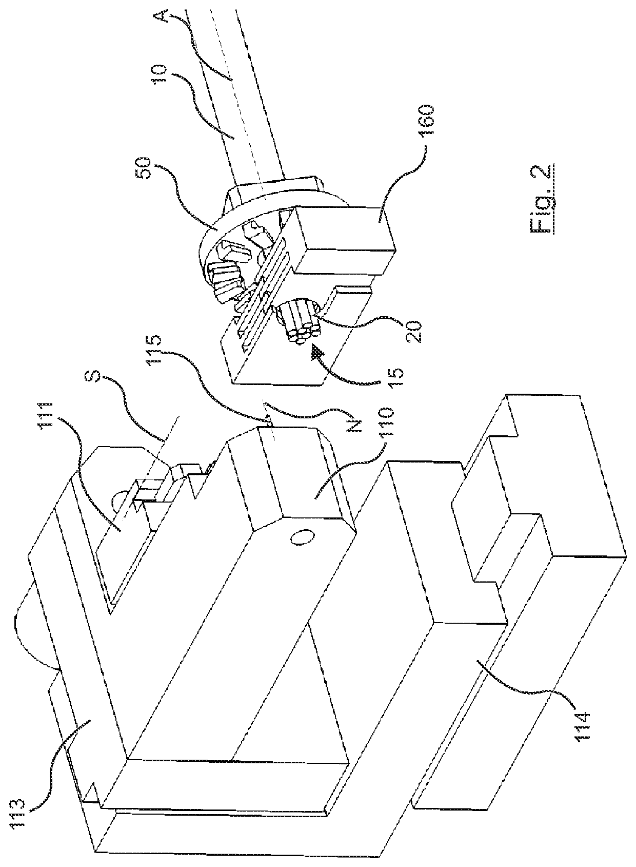 Device and method for manipulating an inner conductor