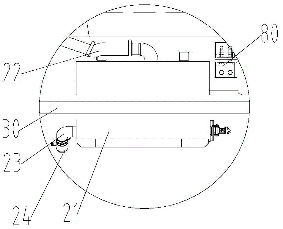 Pressure filling equipment and garbage truck