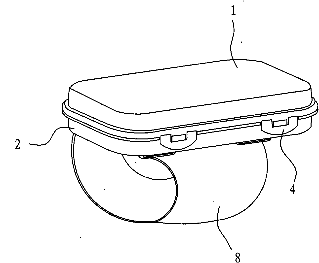 Cellphone protecting box for swimming