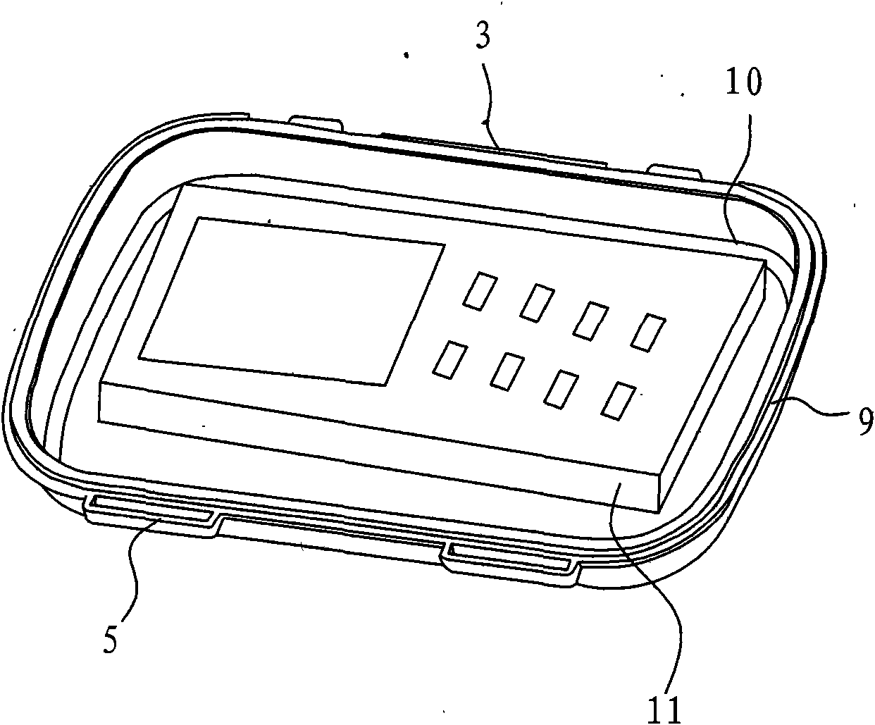 Cellphone protecting box for swimming