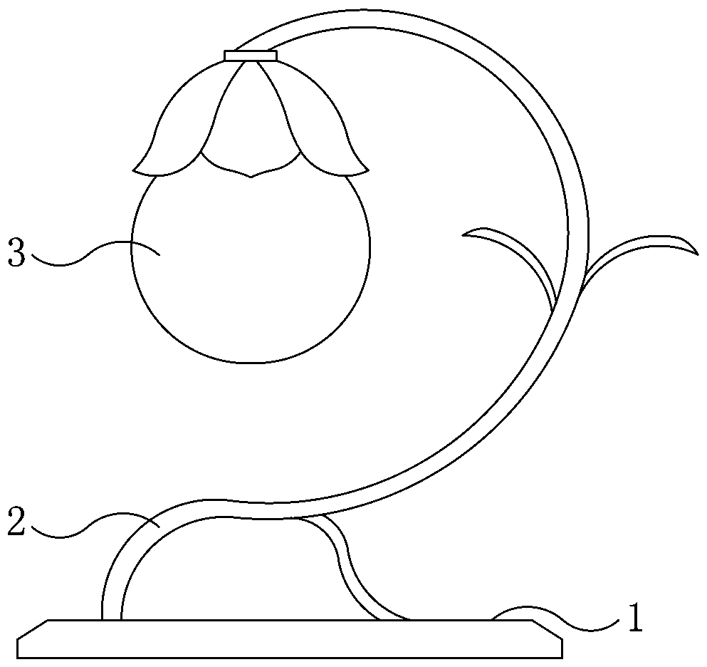 Table lamp applying adjustable light controller