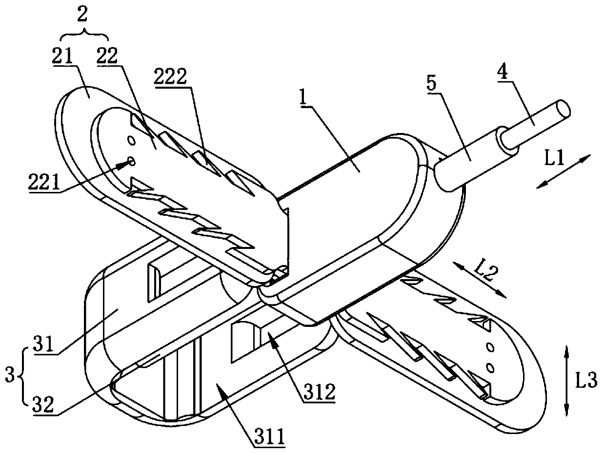 Clamper for repairing valve leaflet