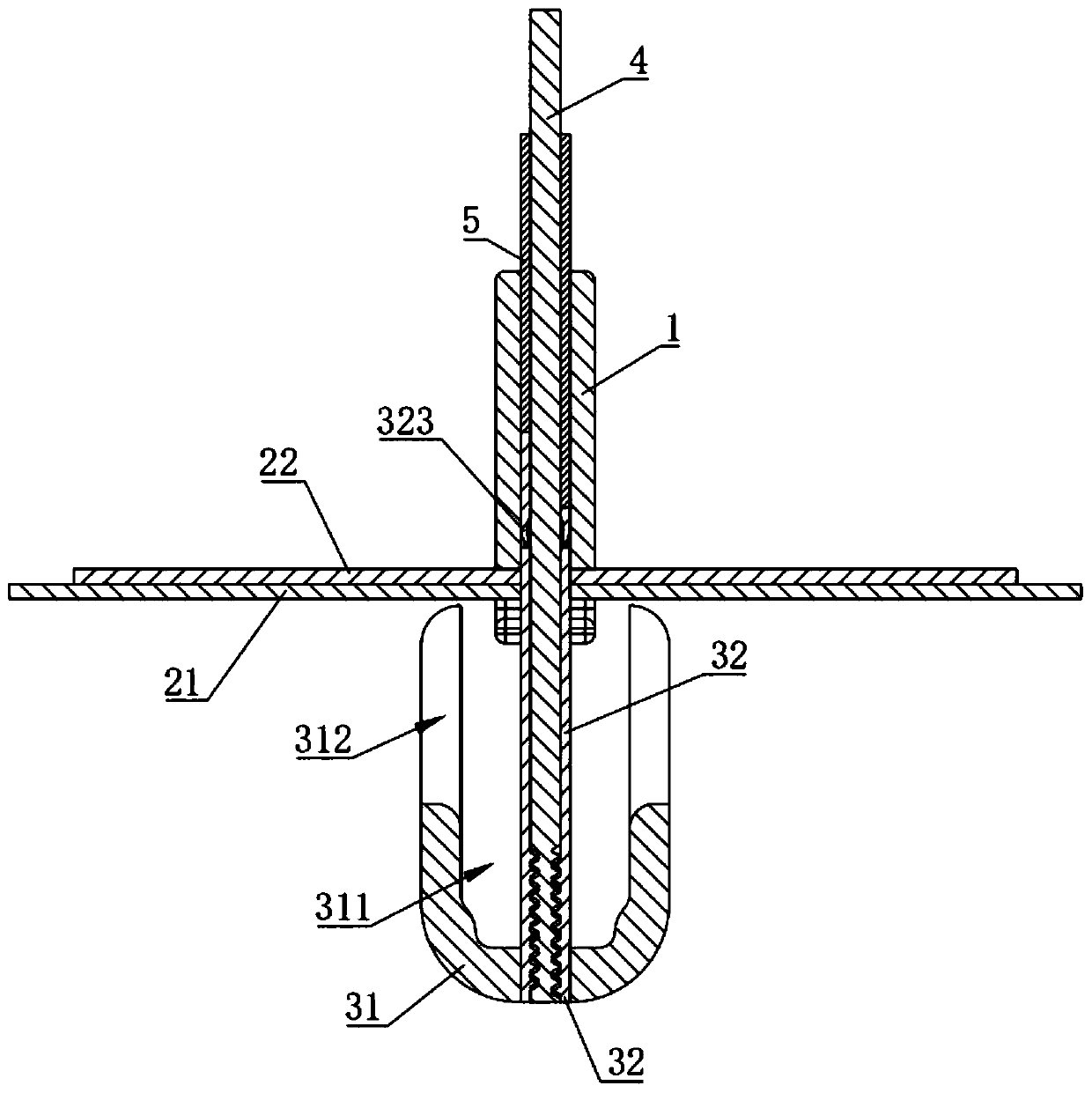 Clamper for repairing valve leaflet