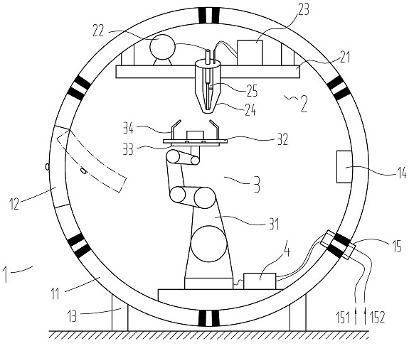 A 3D printing system for materials in a microgravity environment