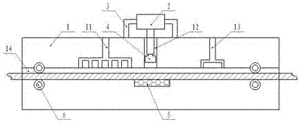 Woven tape marking machine capable of drying quickly