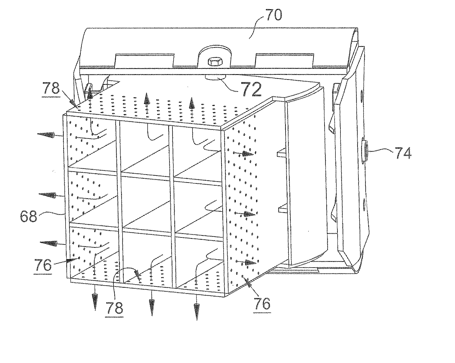 Nozzle for feeding combustion media into a furnace