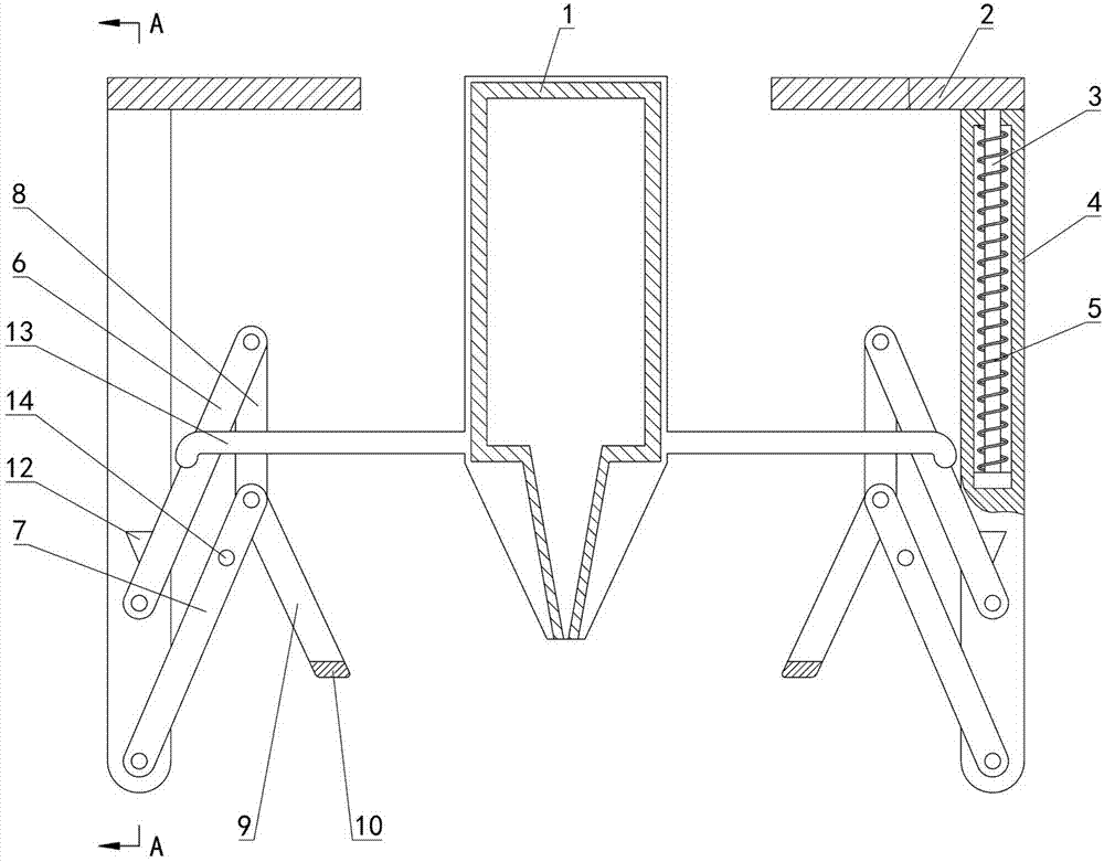 Thermoplastic film cutting device for adhesive tape packaging