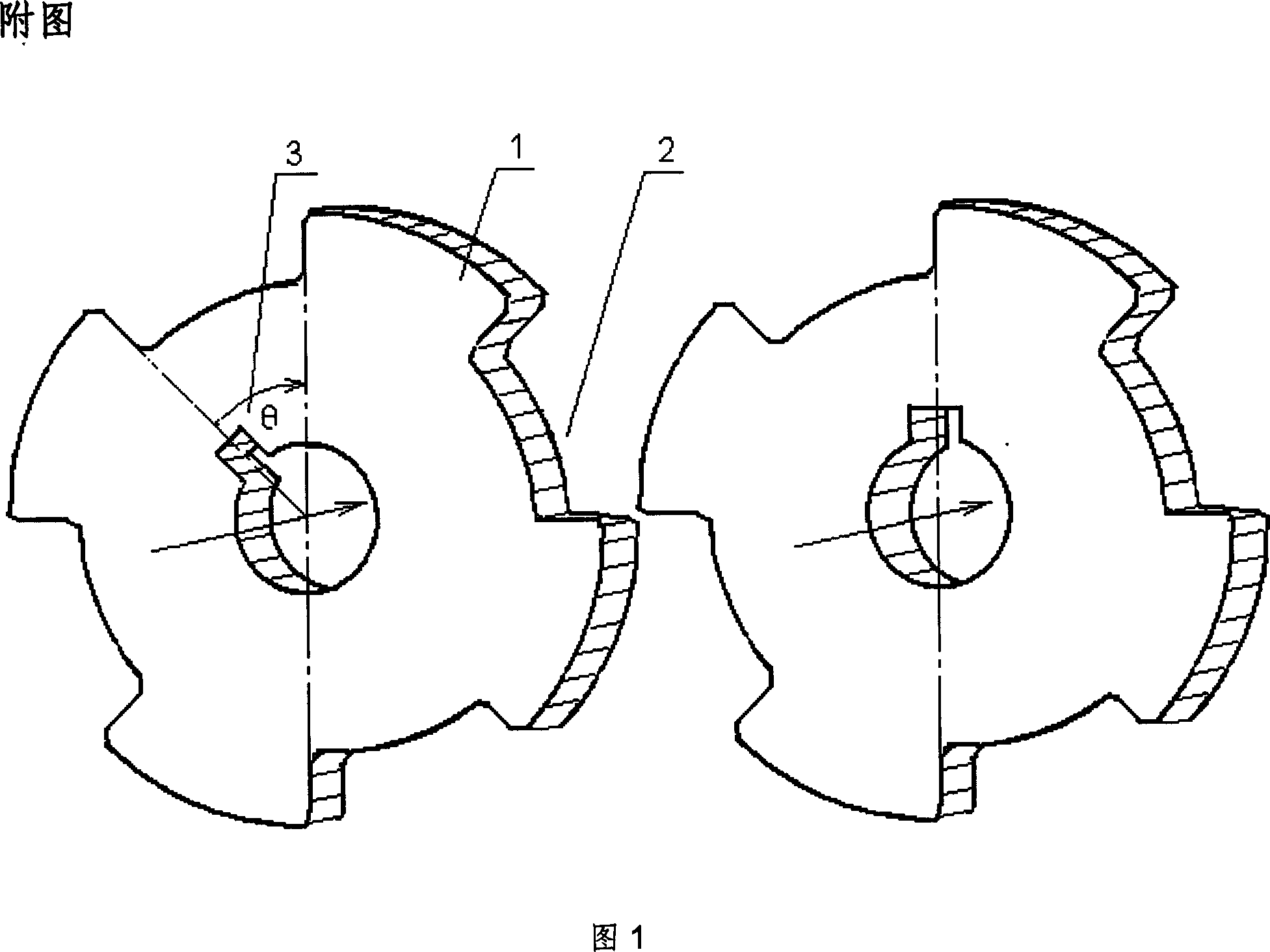 Wide tooth form relay transmission gear and manufacture method therefor