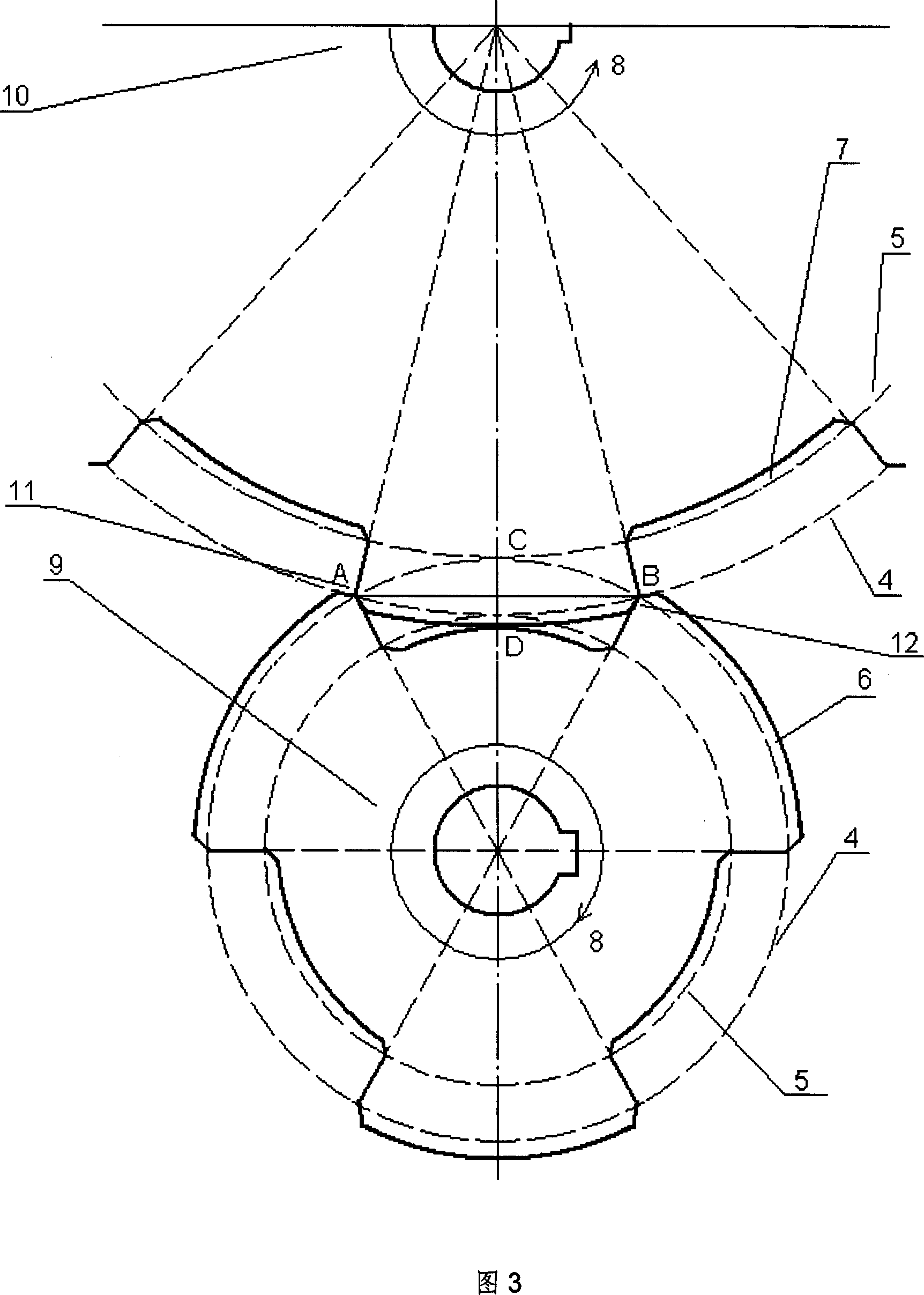 Wide tooth form relay transmission gear and manufacture method therefor