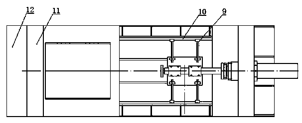 Special hydraulic machine for horizontal fan pressure shaft