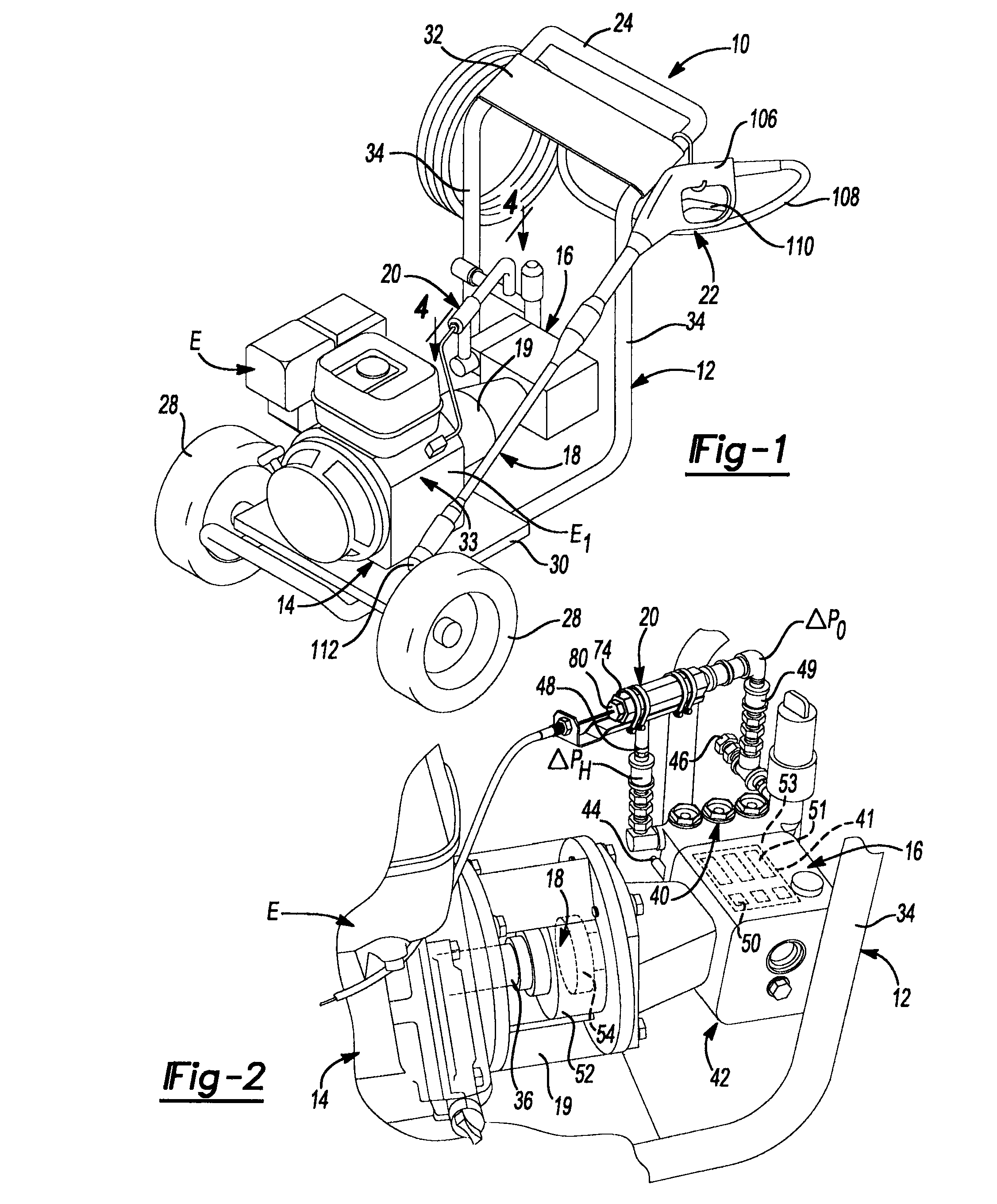 Pressure washer system and operating method