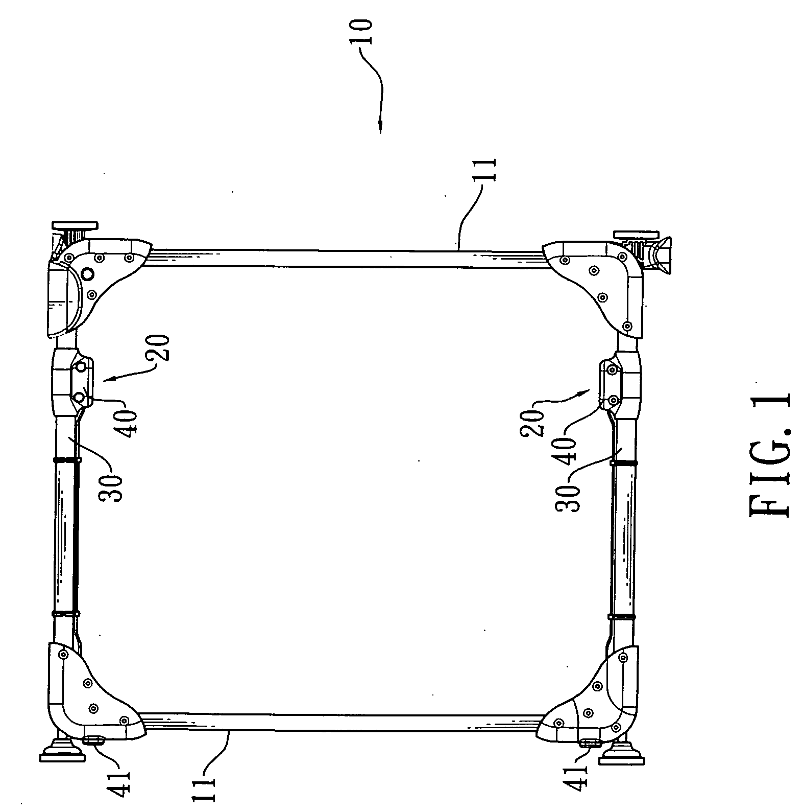 Door grating extension/contraction structure