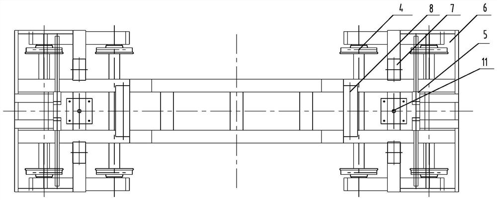 A special trolley for rotating coke tank maintenance