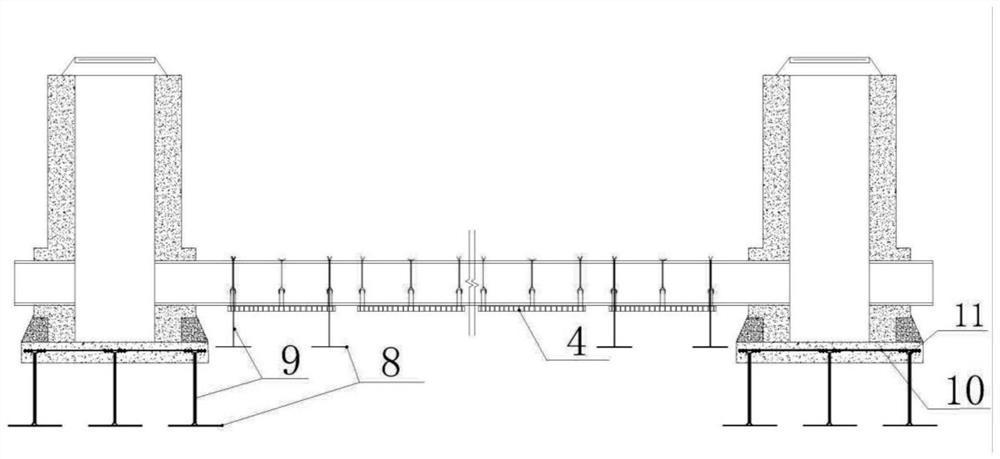 Shazhou sewage pipe, well anti-floating system and construction method