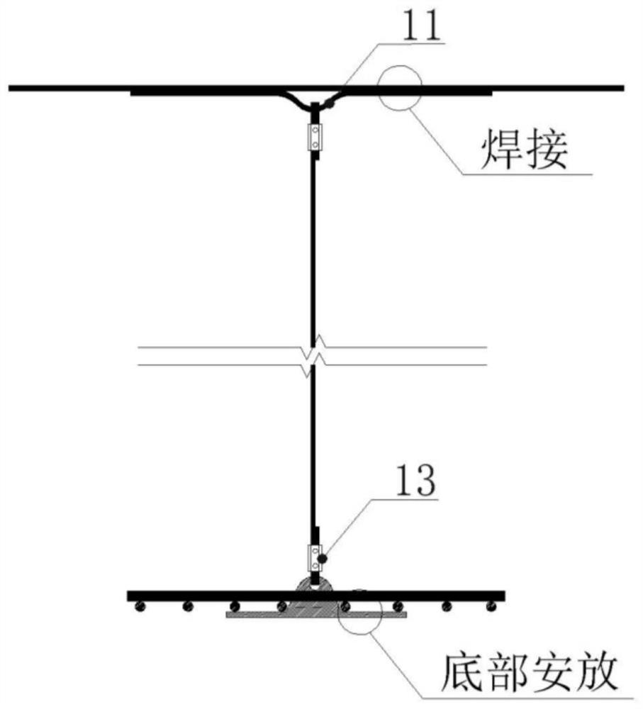 Shazhou sewage pipe, well anti-floating system and construction method